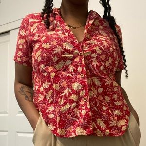 Floral Button Up